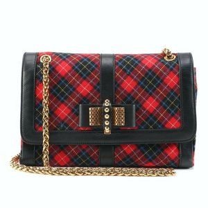 NWOT Christian Louboutin! Sweet Charity - Tartan Wool and Leather!
